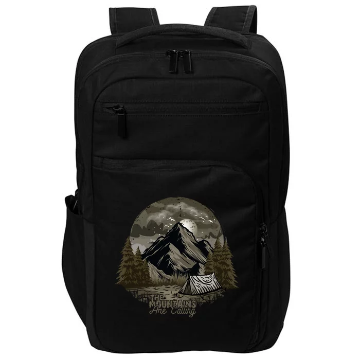 The Mountains Are Calling Adventure Graphic Impact Tech Backpack