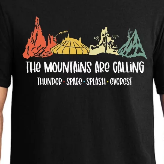 The Mountains Are Calling Space Splash Thunder Everest Pajama Set