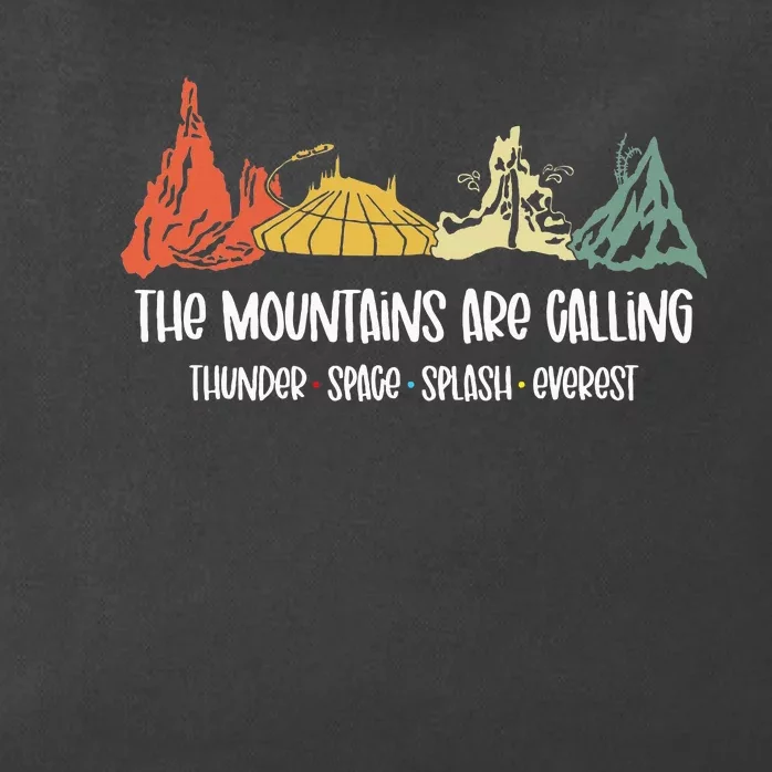 The Mountains Are Calling Space Splash Thunder Everest Zip Tote Bag