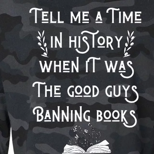 Tell Me A Time In History When It Was Good Guys Banning Book Cropped Pullover Crew