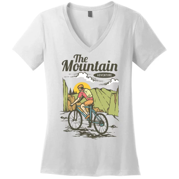 The Mountain Adventure Women's V-Neck T-Shirt