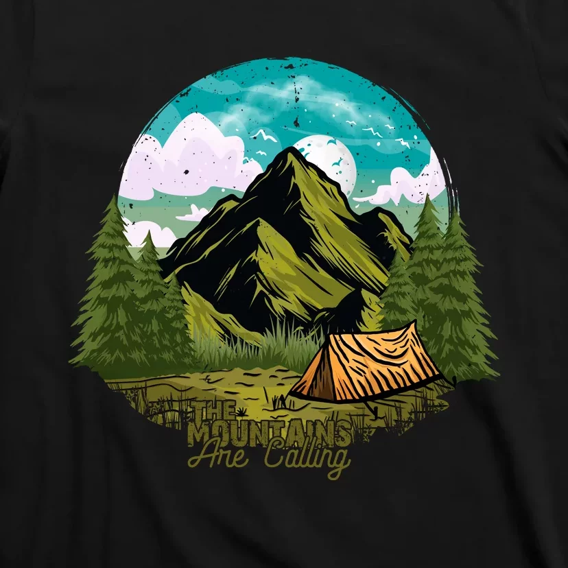 The Mountains Are Calling Camping Graphic T-Shirt