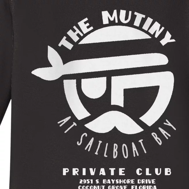 The Mutiny At Sailboat Bay Private Club Baby Long Sleeve Bodysuit