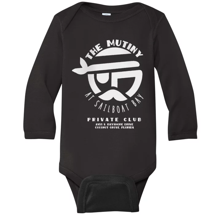 The Mutiny At Sailboat Bay Private Club Baby Long Sleeve Bodysuit