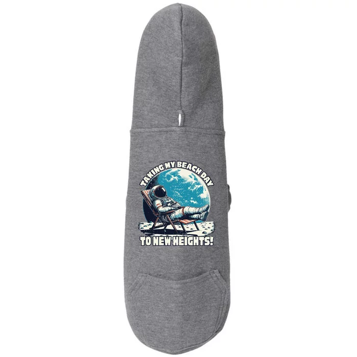 Taking My Beach Day To New Heights Astronaut Great Gift Doggie 3-End Fleece Hoodie