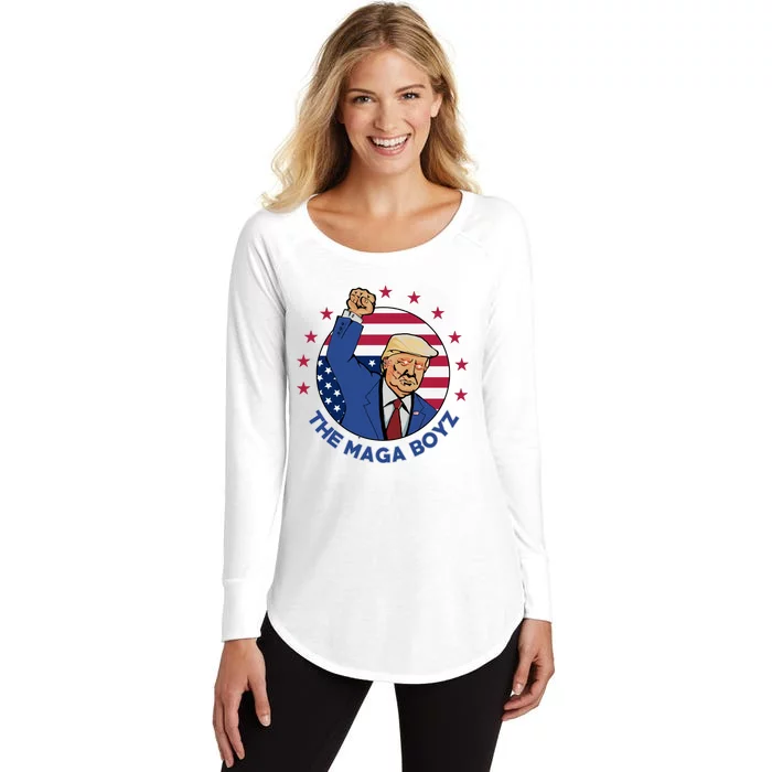 The Maga Boyz Trump Women's Perfect Tri Tunic Long Sleeve Shirt