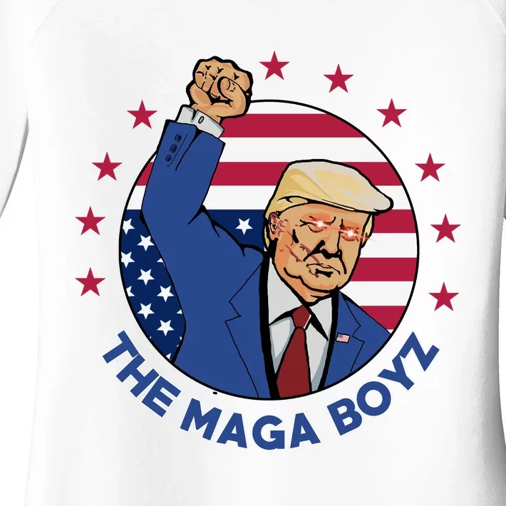 The Maga Boyz Trump Women's Perfect Tri Tunic Long Sleeve Shirt