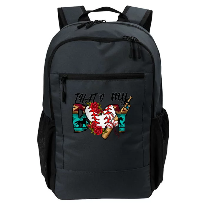 That's My Boy Cool Baseball Design Daily Commute Backpack