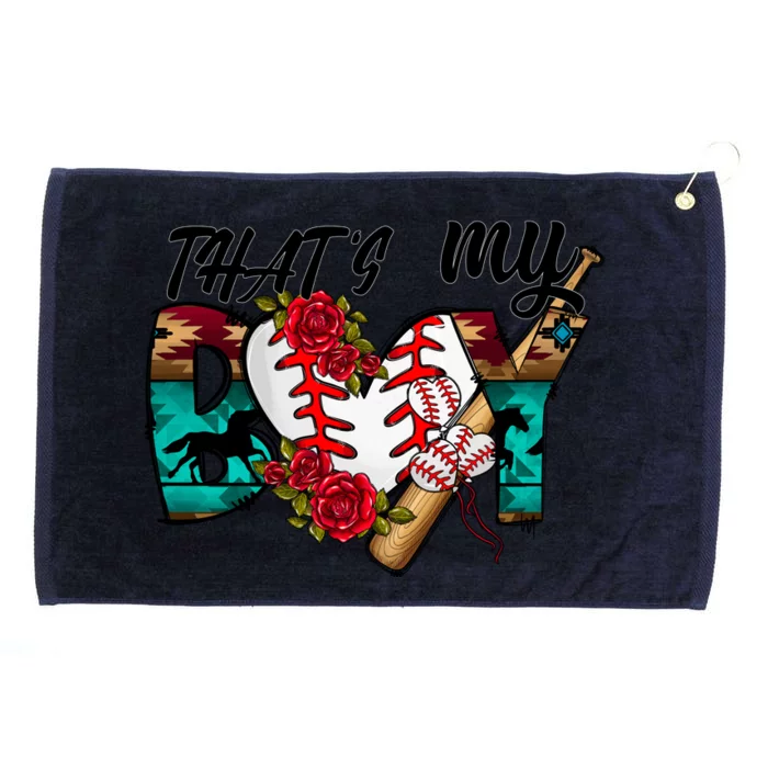 That's My Boy Cool Baseball Design Grommeted Golf Towel