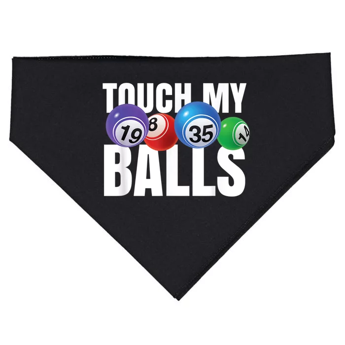 Touch My Balls Bingo Caller USA-Made Doggie Bandana