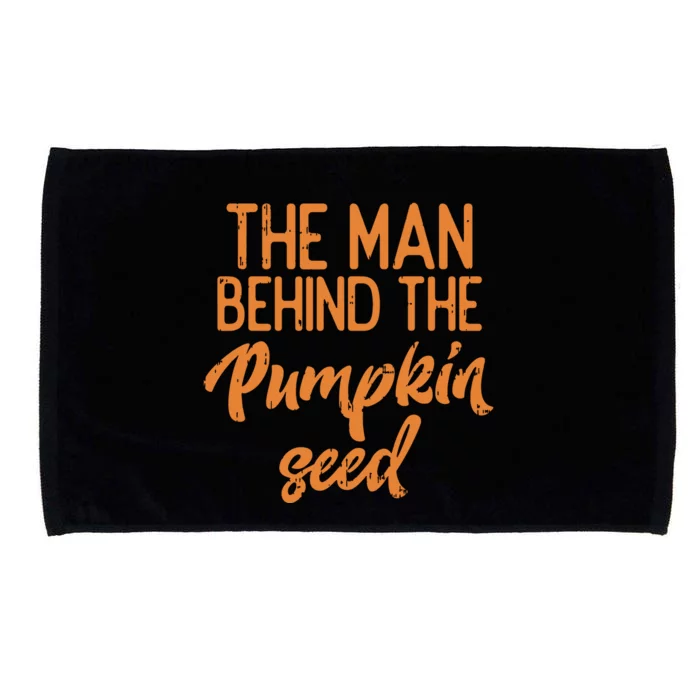 The Man Behind The Pumpkin Seed Halloween Pregnancy Dad Microfiber Hand Towel