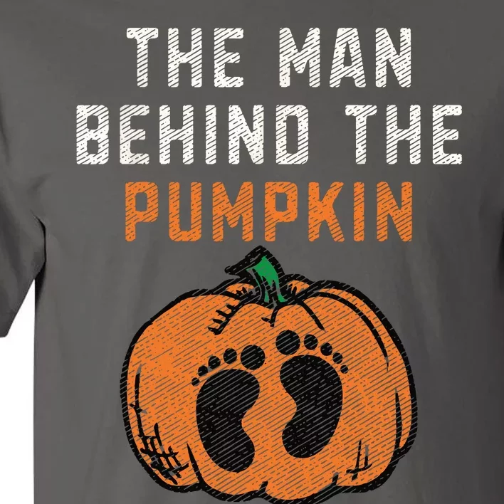 The Man Behind The Pumpkin Dad Halloween Pregnancy Reveal Tall T-Shirt