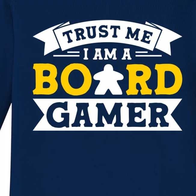 Trust Me Board Game Board Gamer Board Games Cool Gift Baby Long Sleeve Bodysuit