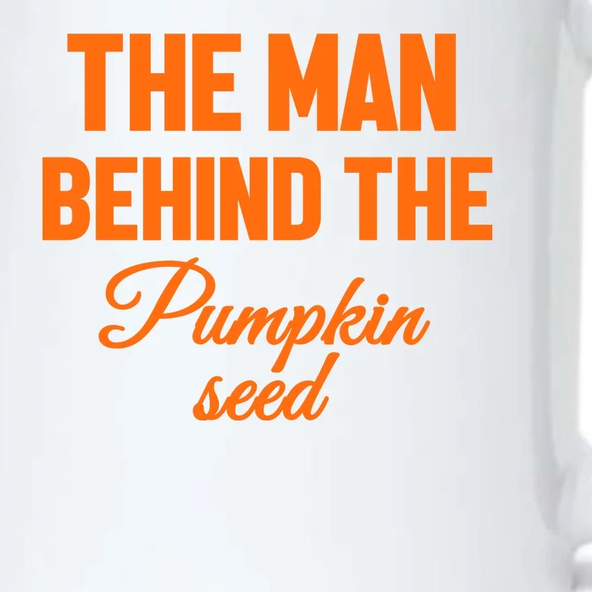 The Man Behind The Pumpkin Seed Halloween Pregnant Black Color Changing Mug