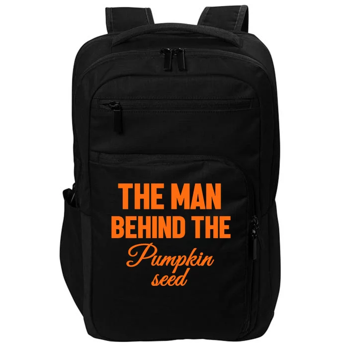 The Man Behind The Pumpkin Seed Halloween Pregnant Impact Tech Backpack