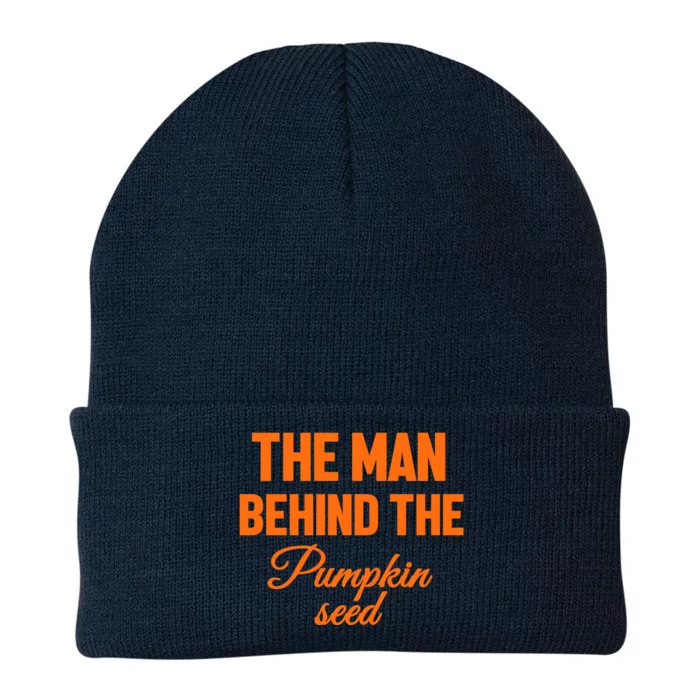 The Man Behind The Pumpkin Seed Halloween Pregnant Knit Cap Winter Beanie