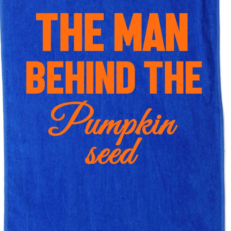 The Man Behind The Pumpkin Seed Halloween Pregnant Platinum Collection Golf Towel