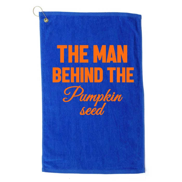 The Man Behind The Pumpkin Seed Halloween Pregnant Platinum Collection Golf Towel