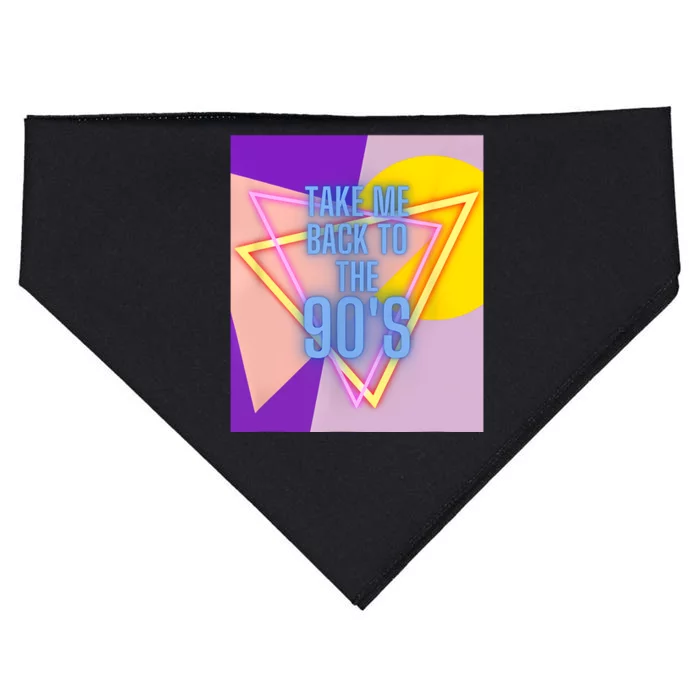 Take Me Back To The 90s Clothing Music Concert Party USA-Made Doggie Bandana