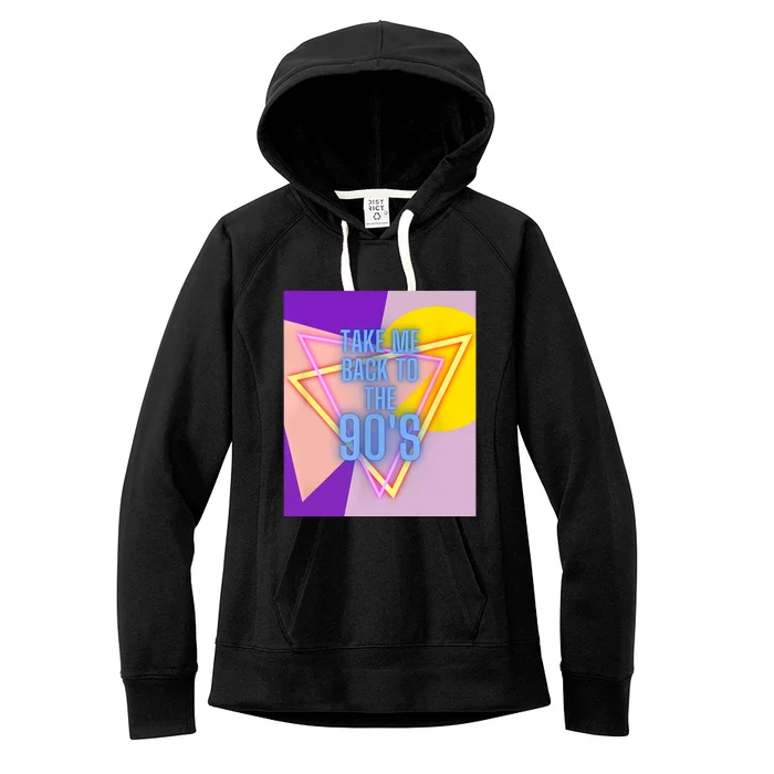 Take Me Back To The 90s Clothing Music Concert Party Women's Fleece Hoodie