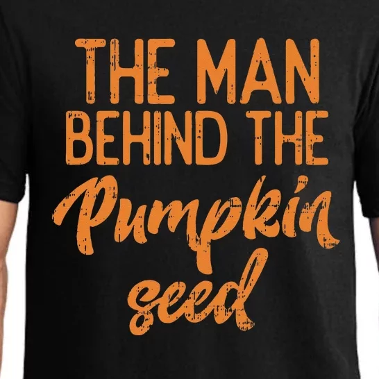 The Man Behind The Pumpkin Seed Halloween Pregnancy Pajama Set