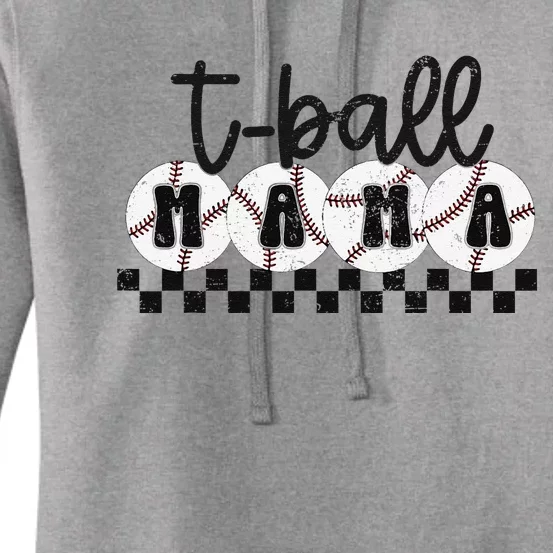 Tball Mama Baseball Sport Season Mom Game Day MotherS Day Women's Pullover Hoodie