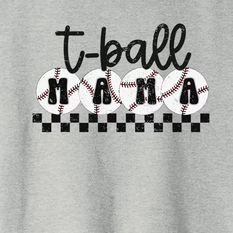 Tball Mama Baseball Sport Season Mom Game Day MotherS Day Women's Crop Top Tee