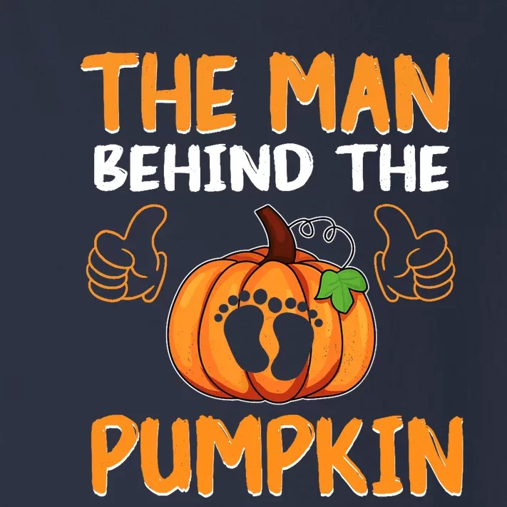 The Man Behind The Pumpkin New Baby Shower Dad Halloween Toddler Long Sleeve Shirt