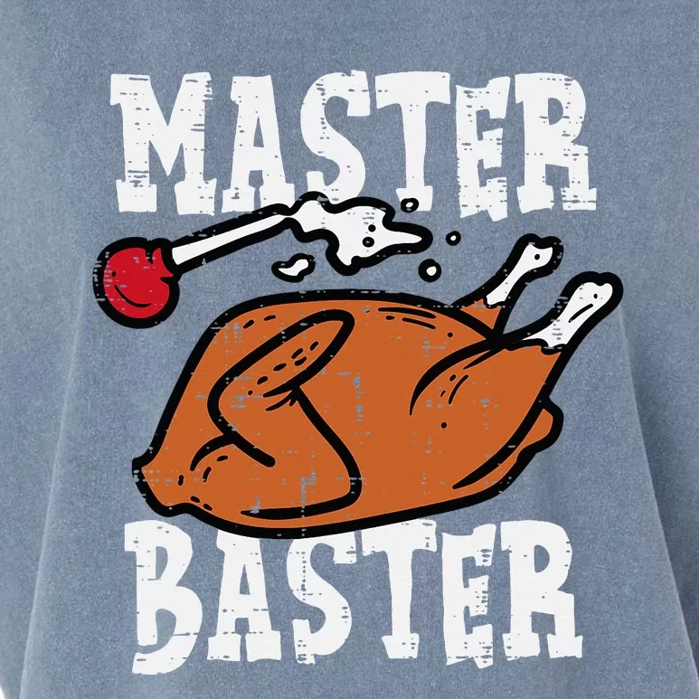 Thanksgiving Master Baster Funny Turkey Day Fall Garment-Dyed Women's Muscle Tee