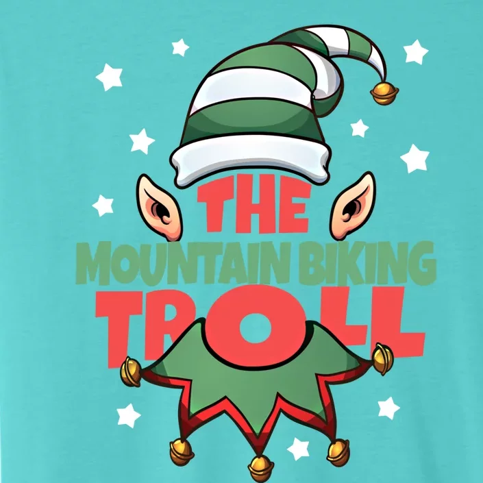 The Mountain Biking Troll Funny Christmas Pajama Gift Mountain Cute Gift ChromaSoft Performance T-Shirt