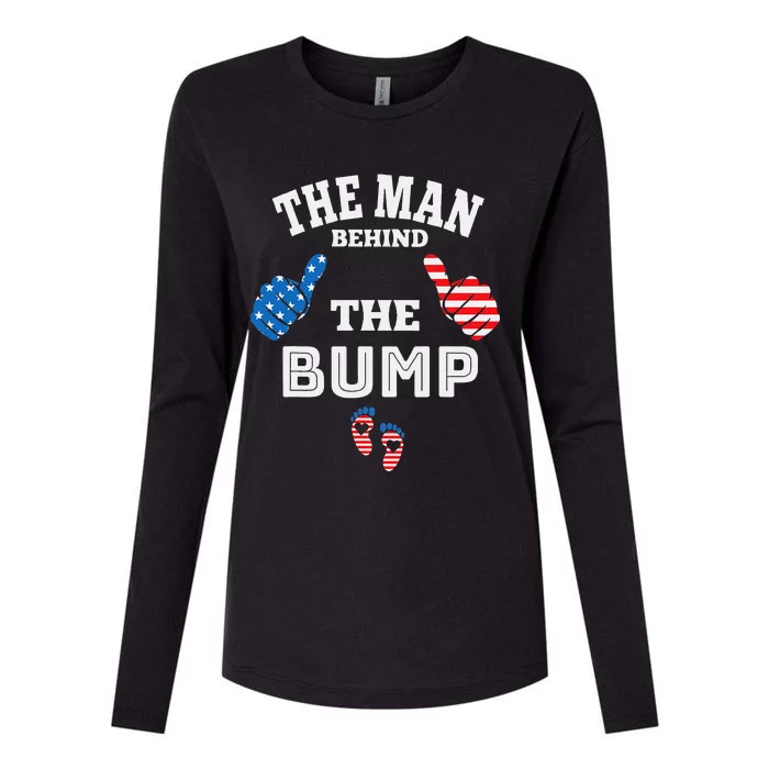 The Man Behind The Baby Bump Womens Cotton Relaxed Long Sleeve T-Shirt