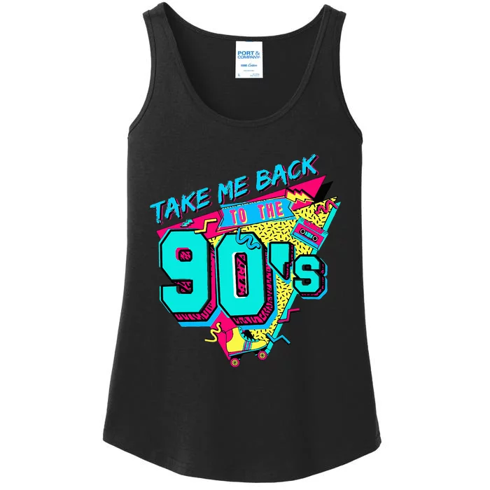 Take Me Back To The 90's Retro Old Ladies Essential Tank