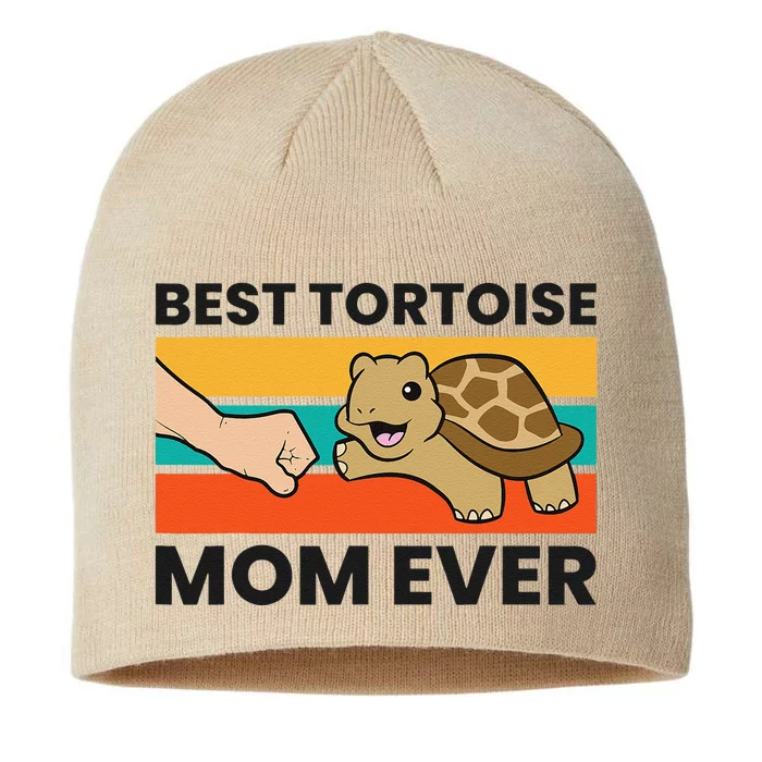 Tortoise Mama Best Tortoise Mom Ever 8 1/2in Sustainable Knit Beanie