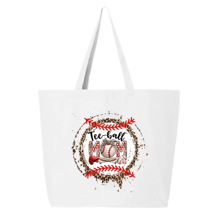 Tball Mom Baseball Mom Leopard Mother's Day 25L Jumbo Tote