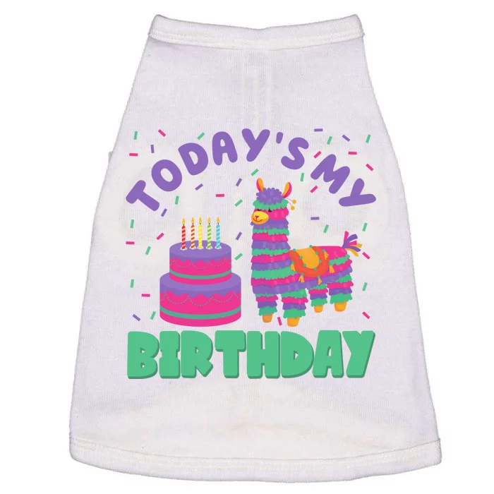 Todays My Birthday Llama Party Doggie Tank