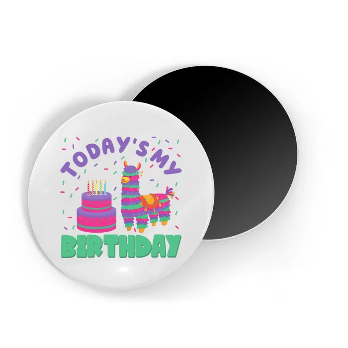 Todays My Birthday Llama Party Magnet