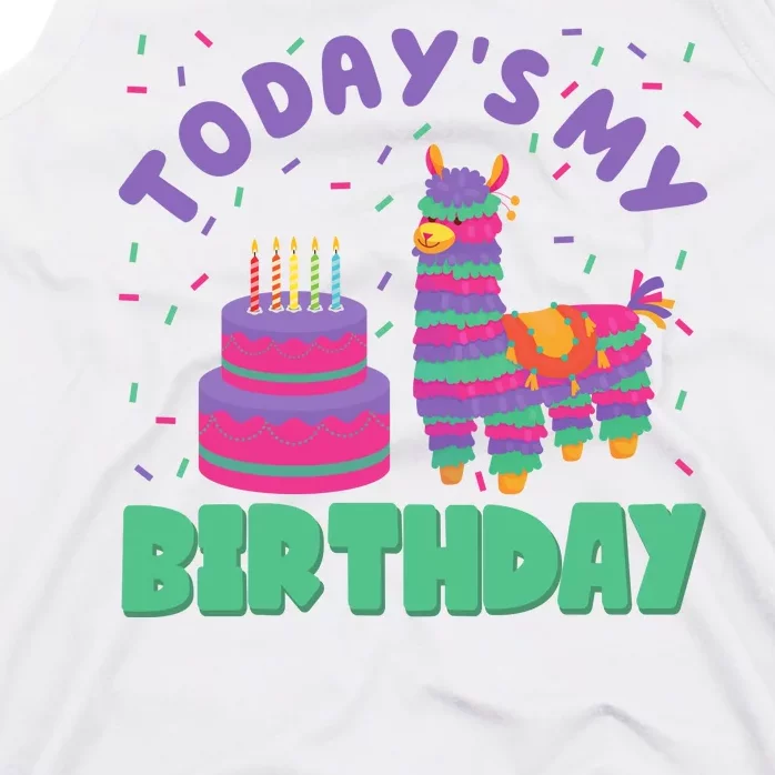 Todays My Birthday Llama Party Tank Top