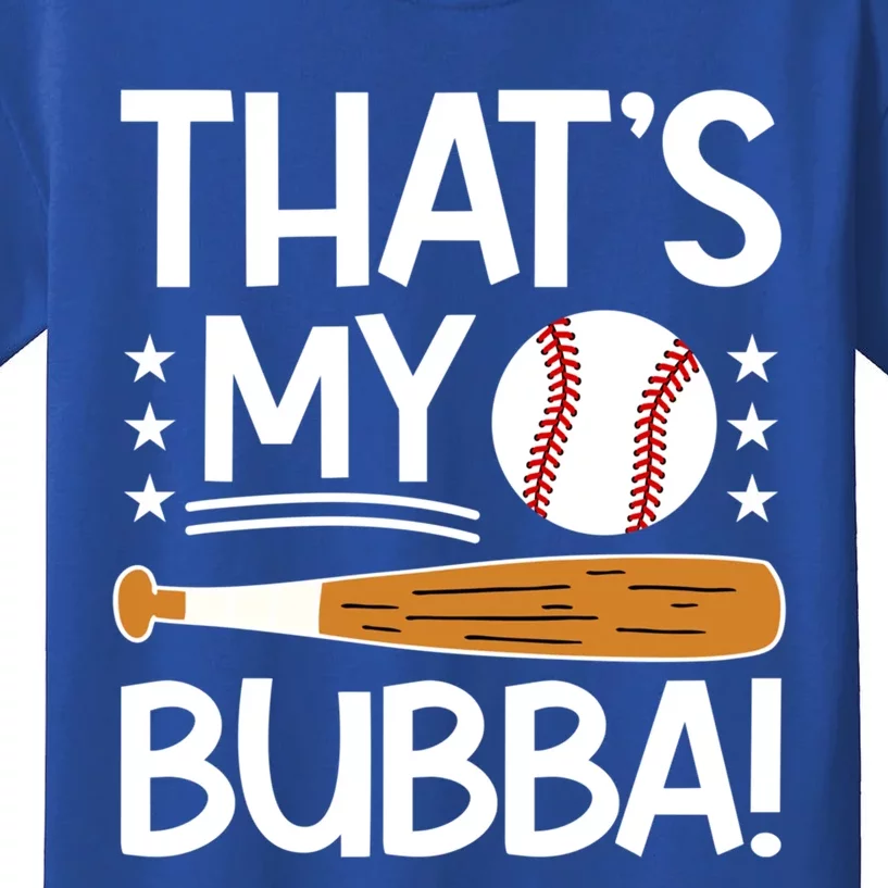 ThatS My Bubba Baseball Brother Baseball PlayerS Brother Gift Kids T-Shirt