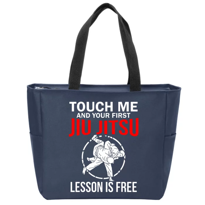 Touch Me Brazilian Jiu Jitsu Zip Tote Bag