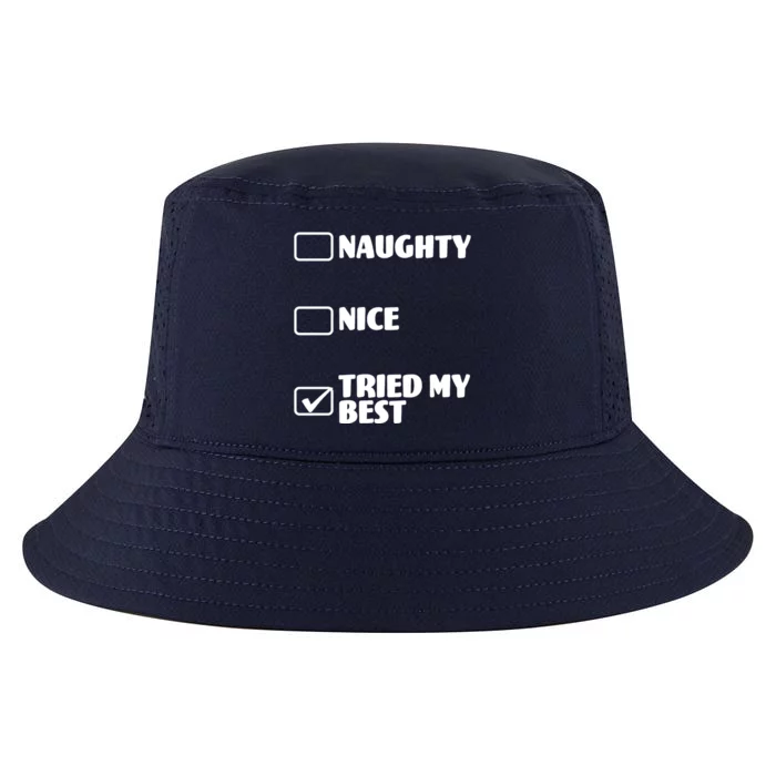 Tried My Best, Funny Check List Design Cool Comfort Performance Bucket Hat