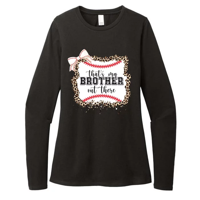 Thats My Brother Out There Cute Baseball Game Day Womens CVC Long Sleeve Shirt