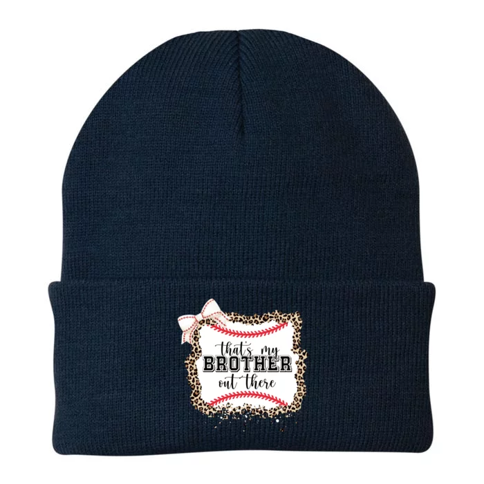 Thats My Brother Out There Cute Baseball Game Day Knit Cap Winter Beanie