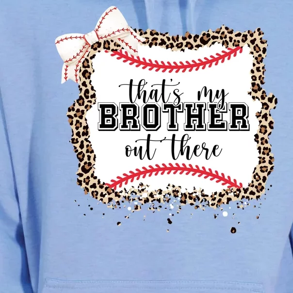 Thats My Brother Out There Cute Baseball Game Day Unisex Surf Hoodie