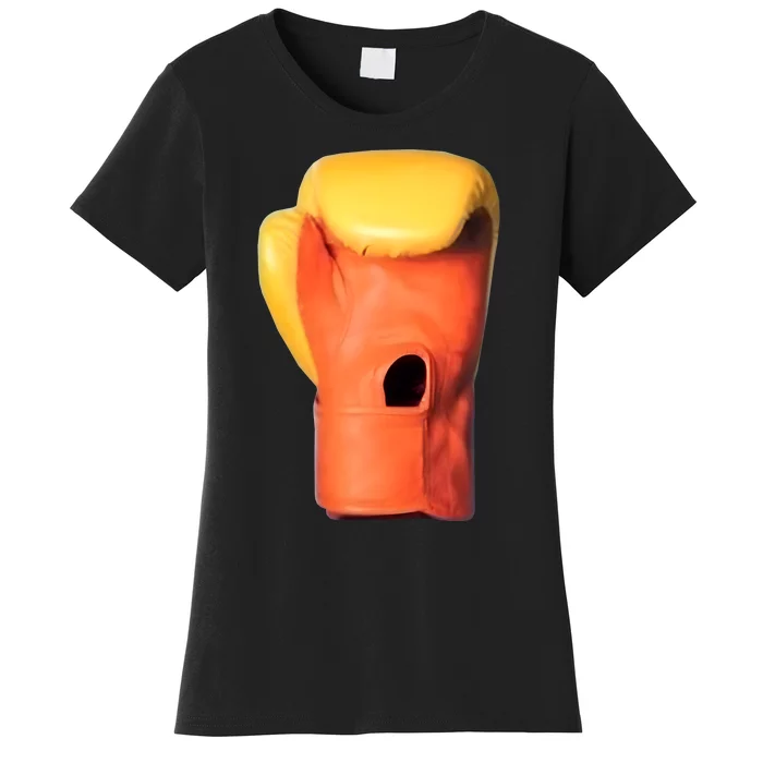 Trump Mugshot Boxing Gloves Women's T-Shirt