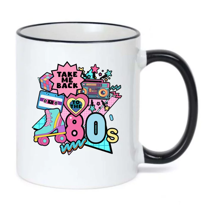 Take Me Back To The 80s Retro Black Color Changing Mug