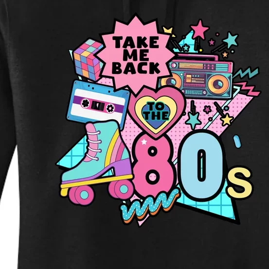 Take Me Back To The 80s Retro Women's Pullover Hoodie