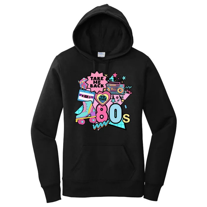 Take Me Back To The 80s Retro Women's Pullover Hoodie