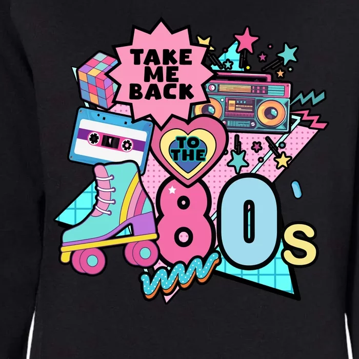 Take Me Back To The 80s Retro Womens California Wash Sweatshirt