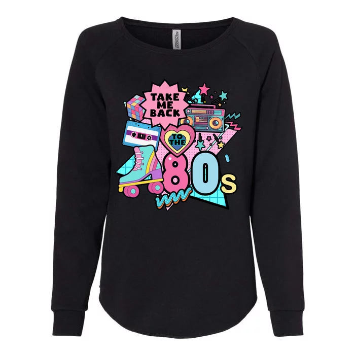 Take Me Back To The 80s Retro Womens California Wash Sweatshirt