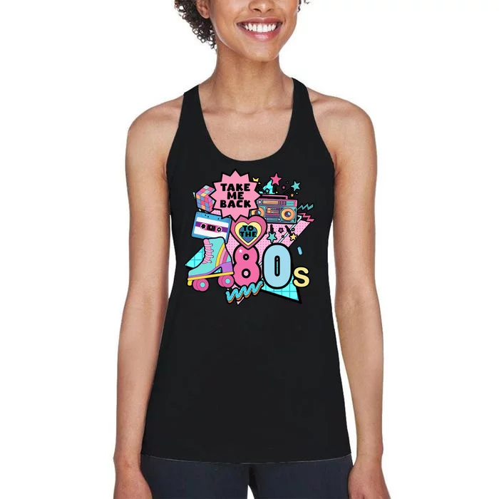 Take Me Back To The 80s Retro Women's Racerback Tank